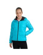 4F Пухено яке Primaloft Silver - тюркоаз