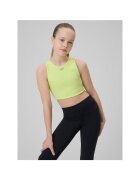 4F Спортен сутиен за момичета зелен бързосъхнещ