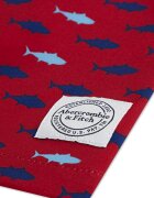 Abercrombie & Fitch Плувни шорти с принт Светлочервен/Тъмносин
