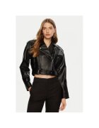 Access fashion Дамско яке - 304991257 - Естествена кожа - Черно