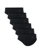 adidas Безшевни бикини хипстър - 6 чифта - Черен