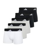 adidas Боксерки Active Flex с лого на талията - 5 чифта - Бял/Черен