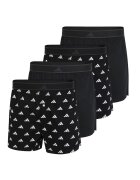 adidas Боксерки с десен - 4 чифта - Бял/Черен