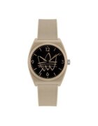adidas Дамски часовник AOST22565 - аналогов - силиконова каишка - корпус от смола - кафяв - 38мм