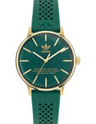 adidas Дамски часовник Code One - неръждаема стомана - силикон - зелен - златист - Водоустойчивост 5 ATM