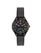 adidas Дамски часовник модел AOFH22573 - черна силиконова каишка - стоманен корпус - 36мм - водоустойчив 3 ATM