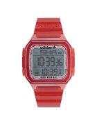 adidas Дамски часовник - стомана/каучук - спортен - червен
