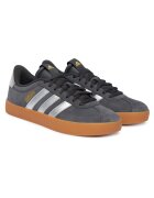 adidas Дамски кецове - естествена кожа - сиви - текстил