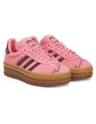 adidas Дамски маратонки - естествена кожа - розови - модерна платформа