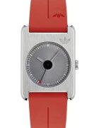 adidas Дамски силиконов часовник RETRO POP ONE сребрист 31x9 мм