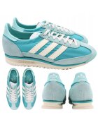 adidas Дамски спортни обувки - Originals - Sl 72 Og - дишащи и удобни - омекотяване - високо качество - издръжливи - за различни поводи - бяло със синьо