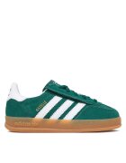 adidas Детски спортни обувки - естествена кожа - зелени - система за закопчаване с велкро