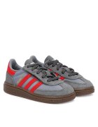 adidas Детски спортни обувки - Handball Spezial - Grefou/Сиво/Червено - естествена кожа