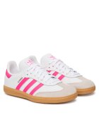 adidas Детски спортни обувки - Samba Og C - естествена кожа - бял/розов/жълтеникав