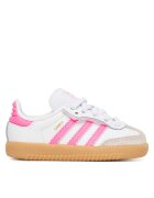 adidas Детски спортни обувки Samba Og Cf El I JQ3 - бял/розов - естествена кожа