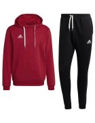 adidas Entrada 22 Cotton Blend Tracksuit - Червен/Черен