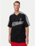 adidas Мъжка спортна тениска - черна - уголемена кройка - рециклиран материал
