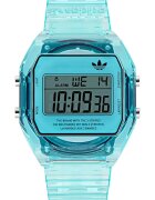 adidas Мъжки часовник AOST24065 - дигитален - син - каишка от смола - 36x10 мм