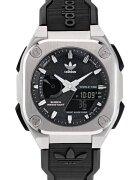 adidas Мъжки часовник CITY TECH ONE - неръждаема стомана - кварцов - 10 ATM - сребрист/черен