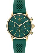 adidas Мъжки часовник CODE ONE CHRONO - неръждаема стомана - 40x10мм - зелен - силиконова каишка - водоустойчивост 5 ATM