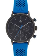 adidas Мъжки часовник CODE ONE CHRONO - сив - синя силиконова каишка - 40x10мм - водоустойчивост 5 ATM
