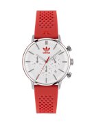adidas Мъжки часовник CODE ONE CHRONO - сребрист - силиконова каишка - 40мм - водоустойчив 5 ATM