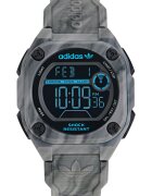 adidas Мъжки часовник модел CITY TECH TWO GRFX - сив - каишка от смола - водоустойчивост 10 ATM