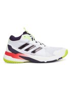 adidas Мъжки спортни обувки - Crazyflight 6 Mid HP - за зала - бял/златен/сребрист
