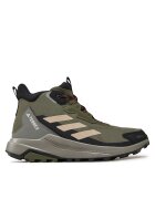 adidas Мъжки спортни обувки Terrex Anylander Mid - зелени - синтетичен материал