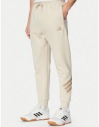 adidas Мъжки спортни панталони - бежови - памук - 67% рециклиран полиестер
