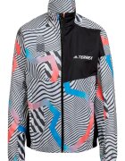 adidas Мъжко яке - Terrex Trail Running - водоустойчиво - черно многоцветно - полиестер