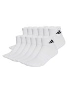 adidas Омекотени чорапи до глезена Essentials - 12 чифта - Бял