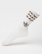 adidas Originals Дълги чорапи с животинска шарка - 2 чифта Тъмнокафяв/Бял/Светло бежово