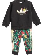 adidas Originals Флорален спортен екип с памук Червен/Черен/Жълт