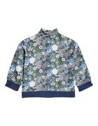 adidas Originals Флорално спортно яке Firebird с цип Бял/Зелен/Индигово синьо