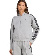 adidas Originals Худи с цип и дълги ръкави - Черен/Светло