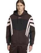 adidas Originals Худи Santiago с джоб кенгуру - Тъмнокафяв/Слонова кост/Черен