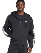 adidas Originals Худи Spacer с цип и скосени джобове - Бял/Черен