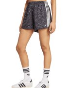 adidas Originals Къс панталон с висока талия Бял/Антрацитно сиво