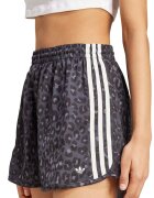 adidas Originals Къс панталон с висока талия Бял/Антрацитно сиво