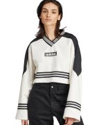 adidas Originals Къс шпиц суитшърт - Избеляло черно/Мръснобял