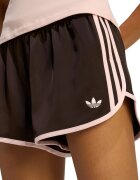 adidas Originals Къс свободен панталон с лого Кафяв/Прашно розово