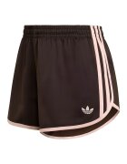 adidas Originals Къс свободен панталон с лого Кафяв/Прашно розово