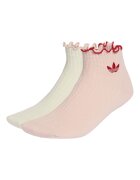 adidas Originals Къси чорапи с набран маншет 2 чифта Розова сьомга/Бежов