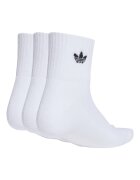 adidas Originals Къси унисекс чорапи - 3 чифта Бял