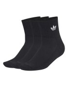 adidas Originals Къси унисекс чорапи - 3 чифта Черен