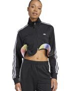 adidas Originals Късо спортно яке с дипли - Бял/Черен