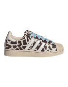 adidas Originals Кожени кецове Superstar II с принт - Слонова кост/Кафяв/Бежов