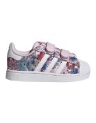 adidas Originals Кожени маратонки с велкро и принт - Червен/Пастелнорозов/Бял