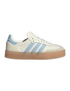 adidas Originals Кожени маратонки Samba с бродерии - Слонова кост/Син